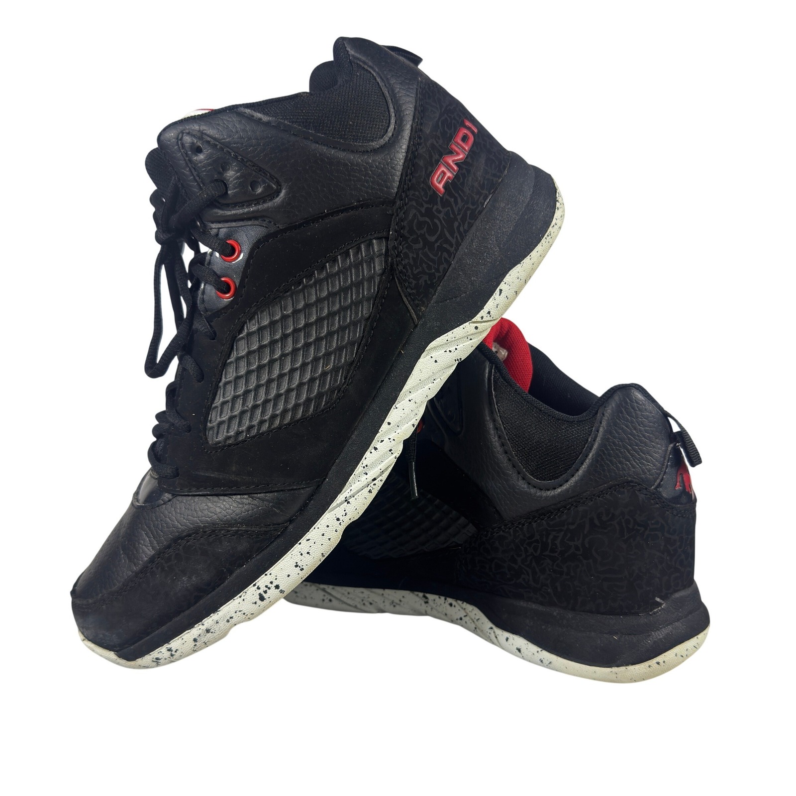 And1 Men's Basketball Sneakers Black Synthetic Athletic Size 11
